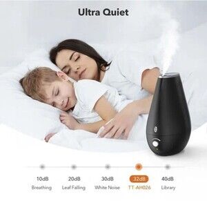 TaoTronics 1.8L Quiet Ultrasonic Cool Mist Humidifier TT-AH026 DI11_K
